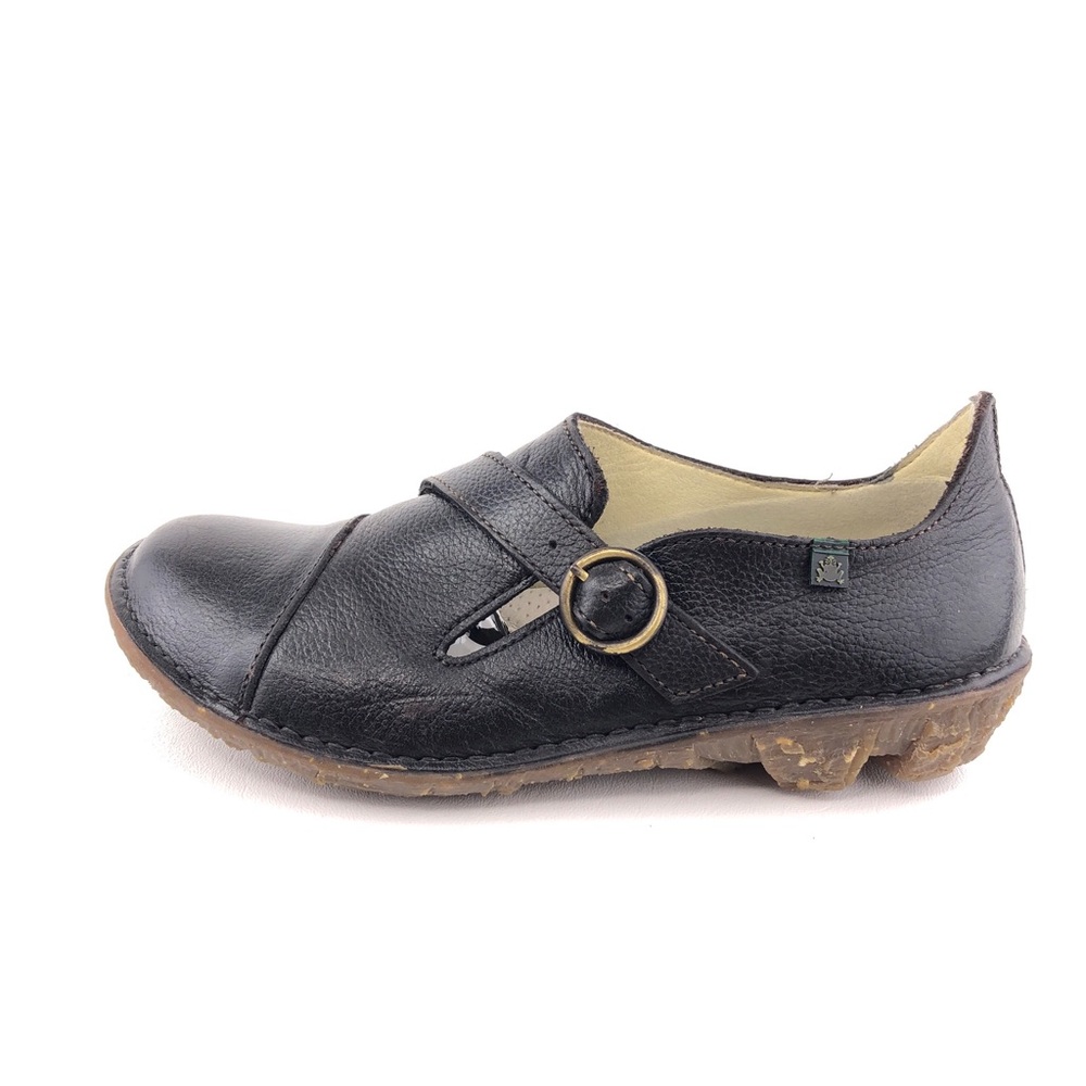 El Naturalista Savia 008 Black Leather Casual Shoes EUR 39